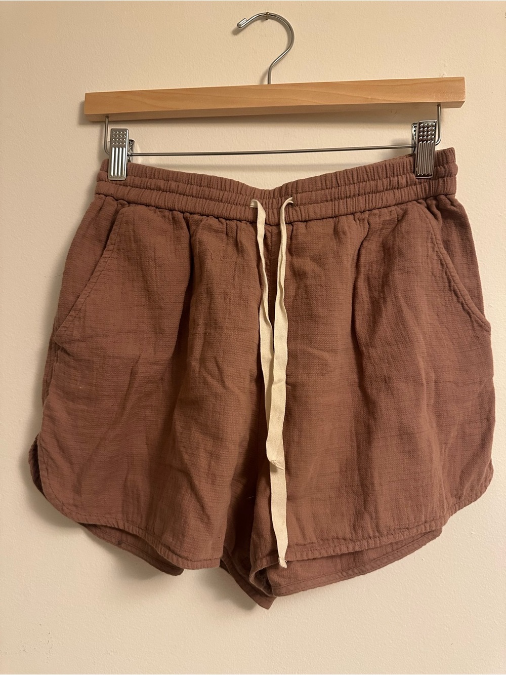 Wilfred Dusty Mauve Drawstring Waist Shorts